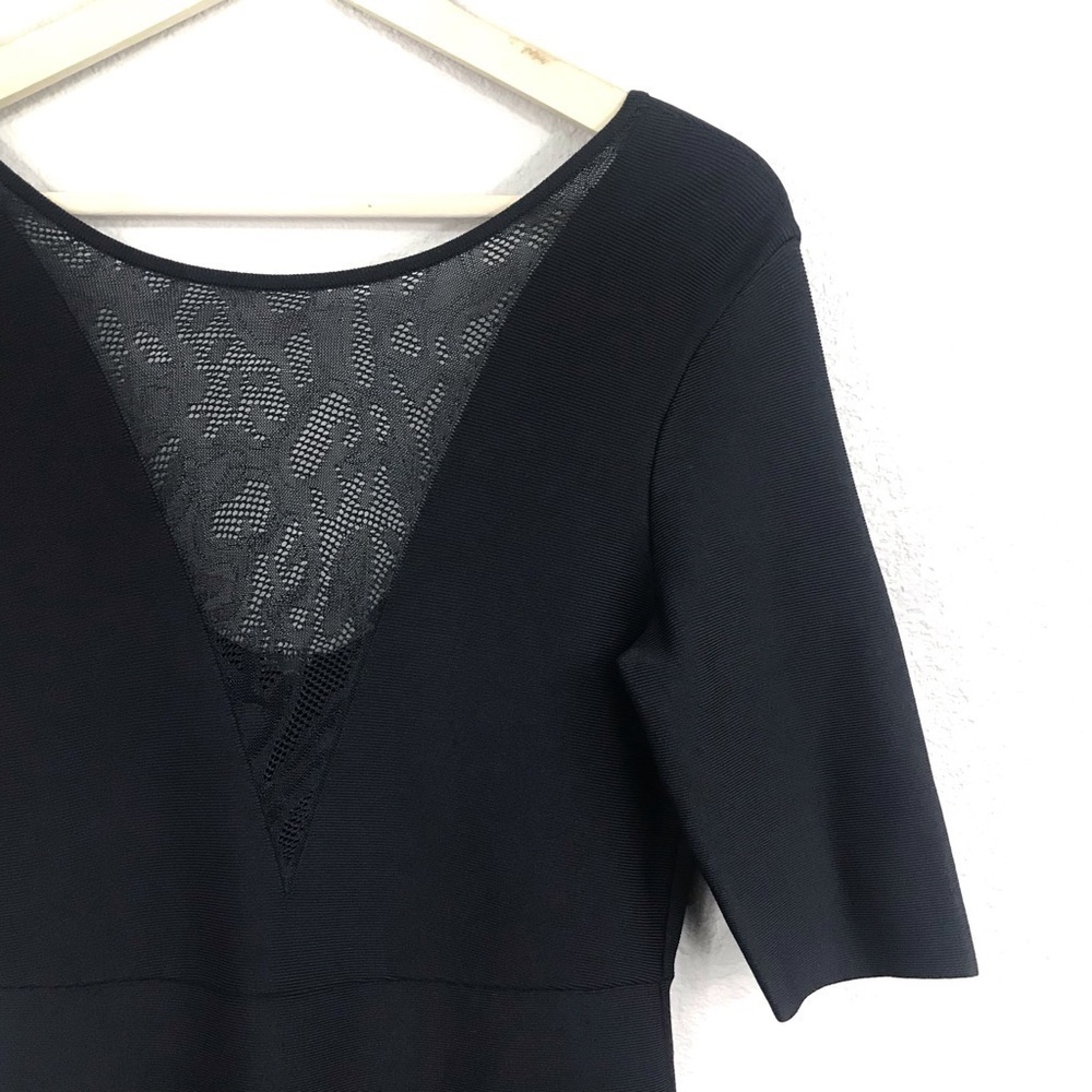 NWT BCBGMaxazria Jaydan Pointelle Trim Dress - Picture 5 of 7